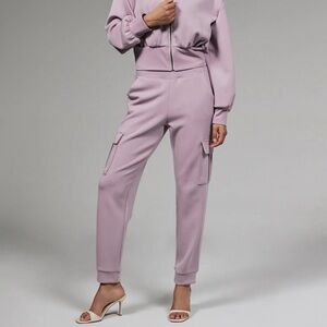 7 Diamonds Lilac Cargo Track Joggers
